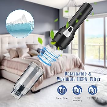 USB Vacuum Cordless Rechargeable 3in1 Strong Suction Wireless Handheld Vacuum Cleaner Multi Functional Portable Mini Vacuum Cleaner for Car/Home