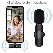 K8 Wireless Lavalier Microphone For Recording – Type-C Mini MIC for Mobile Phone Live Streams Interview – 20 Meter Long Range Portable Audio Recording Mic For Type C Mobile Phone Camera
